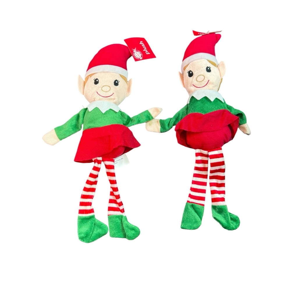 Set of two Greenbrier Christmas Plush Elves